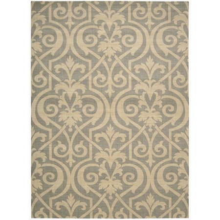 Nourison Riviera Area Rug Collection Slate 5 Ft 3 In. X 7 Ft 5 In. Rectangle 99446420244